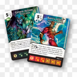 Inserted Randomly Into Gravity Feeds, The Foil Packs - Dice Masters Green Arrow And The Flash Card List Clipart