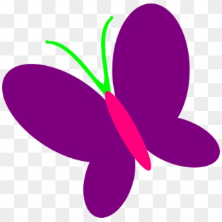 Purple Butterfly Clip Art At Clker - Spring Butterfly Clip Art - Png Download