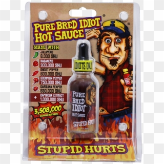 Purebred Idiot Hot Sauce Available At Pepper Explosion - Ass Kickin' Pure Bred Idiot Hot Sauce Clipart