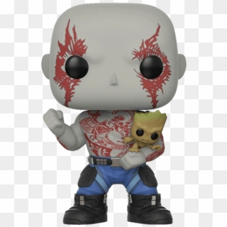 Funko Pop Guardians Of The Galaxy 2 Drax With Groot - Funko Pop Drax With Groot Clipart
