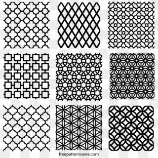 Geometric Repeating Vectors Freepatternsarea With Transparent - Pattern Clipart