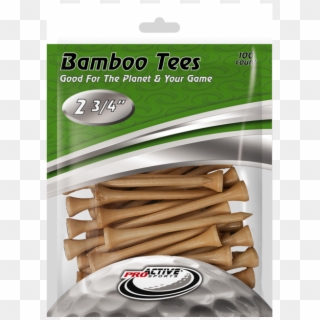 100 Pack Of 2 3/4" Inch Bamboo Golf Tees By Proactive - Proactive Sports Clipart