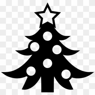 Emojione Bw 1f384 - Christmas Tree Clipart