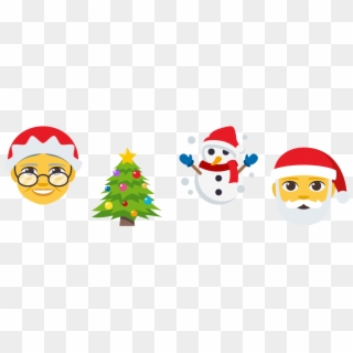 Christmas Themed Emojis Still Available For Gold Level - Christmas Tree Clipart
