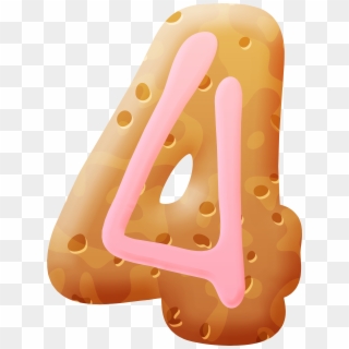 Biscuit Number Four Png Clipart Image Transparent Png