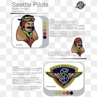 The Seattle Pilots Pilotslogoslicka Zps1cd552f4 Pilotsuniforms - Seattle Pilots Hockey Clipart