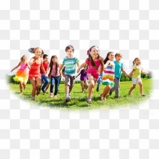 Depositphotos 32010675 Kids Running Enjoying Summer - Healthy Childhood Clipart