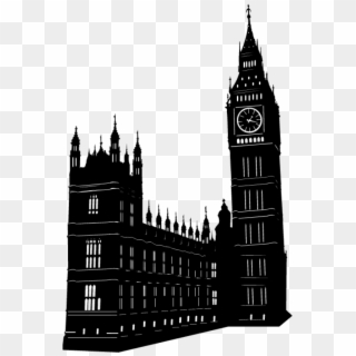 Skyline Silhouette, Mary Poppins, London - Big Ben Clipart