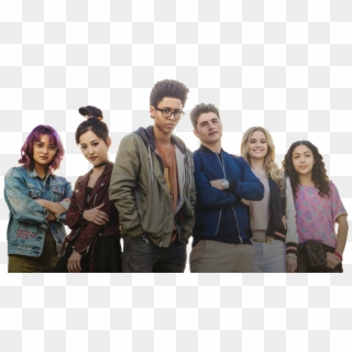 The Cast Of Hulu And Marvel's “runaways” - Runaways Tv Show Cast Clipart