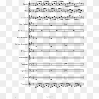 Skrillex Marching Band Sheet Music Composed By James - Let Me Clear My Throat Bari Sax Sheet Music Clipart