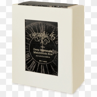 Deep Rectangle Matchbook Box Ivory - Box Clipart