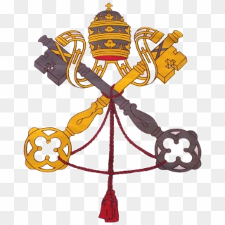Emblem Of The Vatican City - Vatican Coat Of Arms Png Clipart