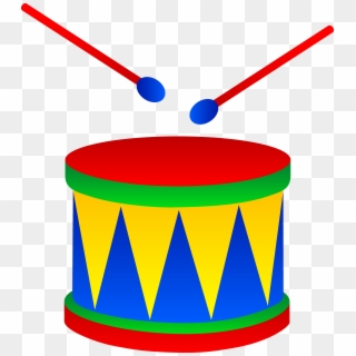 Marching Drum With Drumsticks - Drum Clipart - Png Download