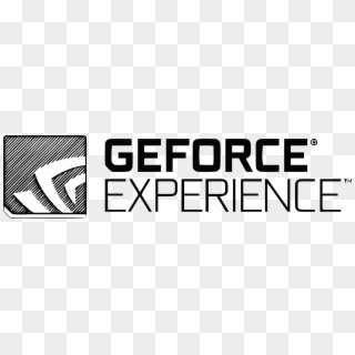 Geforce Experience Logo Black And White - Nvidia Geforce Experience Logo Png Clipart