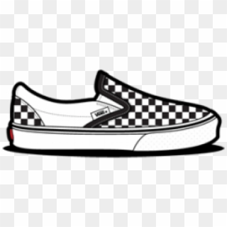Drawn Vans Checkered - Vans Clipart Shoes - Png Download
