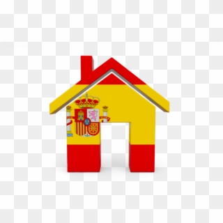 Illustration Of Flag Of Spain - Spain Flag House Clipart