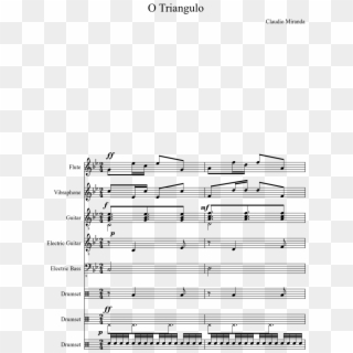 O Triangulo Sheet Music Composed By Claudio Miranda - Sheet Music Clipart