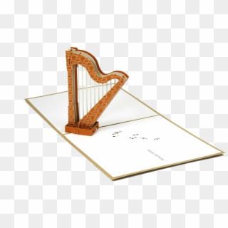 Harp Pop Up Card - Clàrsach Clipart