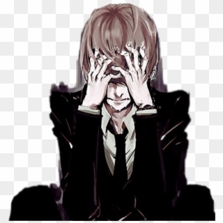 Light Sticker - Death Note Light Yagami Crying Clipart