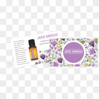 Personalized Doterra, Doterra Business Card, Essential - Purple Coneflower Clipart