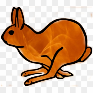 Fire Rabbit - Arctic Hare Cartoon Clipart