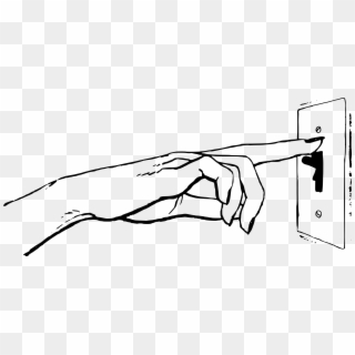 Light Switch Sketch - Turn Off The Light Drawing Clipart