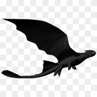 Dragonside Dragontop Dragonfront - Toothless Dragon Side View Clipart