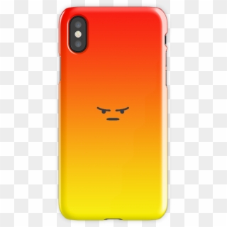 Angry React Iphone X Snap Case - Mobile Phone Case Clipart