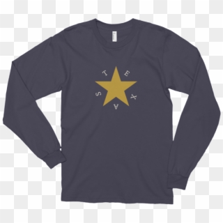 Texas Star Long Sleeve T-shirt - Long-sleeved T-shirt Clipart
