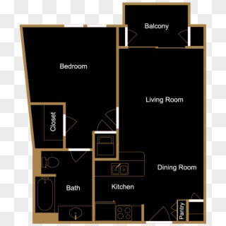 One Bedroom - A4 - Graphic Design Clipart