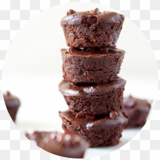Black Bean Brownie - Round Brownie Bites Clipart