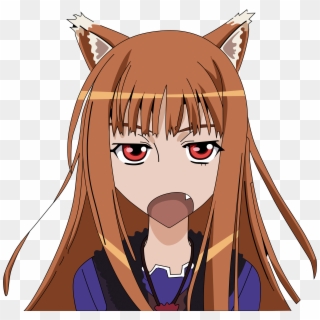 Anime Spice And Wolf , Png Download - Holo Spice And Wolf Face Clipart