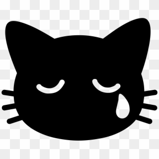 Android Emoji 1f63f - Cat Emote Png Clipart