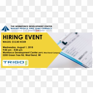 Hiring Event With Trigo - Trigo Qualitaire Clipart