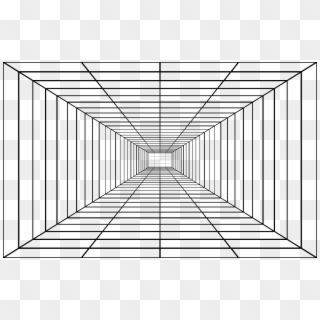 Very Long 3d Perspective Grid, Slightly Different Than - 3d Perspective Clipart