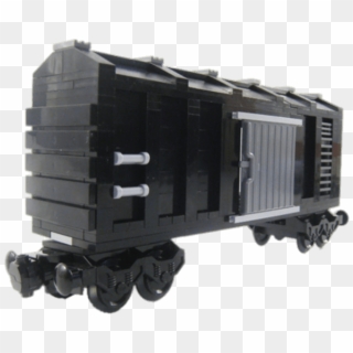 Black Toy Boxcar - Lego Car Boxcar Train Clipart