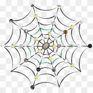 Spiderweb Clipart Spider Nest - Spider Web Type Png Transparent Png