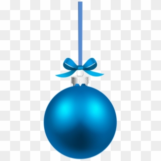 Blue Hanging Christmas Ball Png Clipart Transparent Png