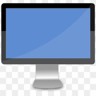 Svg Library Library Desk Top Screen Clip Art At Clker - Screen On A Computer - Png Download
