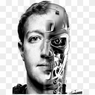 Mark Zuckerberg Face Black And White Monochrome Photography Clipart