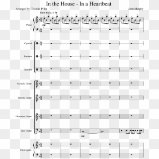 Print - House In A Heartbeat Score Clipart