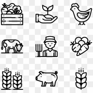Agriculture - Food Icons Png Clipart