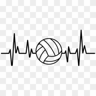 Heartbeat Volleyball - Health Is Wealth Poster Clipart