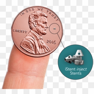 Istent On Penny - Istent Glaucoma Clipart