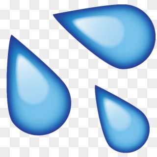 Sweat Drops Png - Water Splash Emoji Png Clipart
