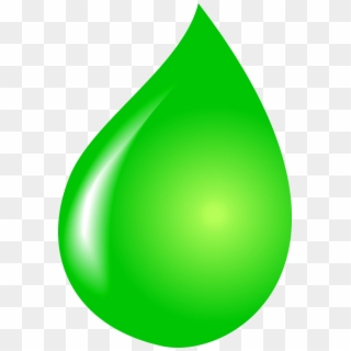 Water Drop Clipart Colorful Raindrop - Green Water Drop Vector - Png Download
