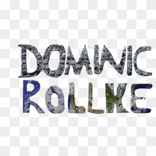 Letters "dominic Rollke" Blended With Rain Drops - Snow Clipart
