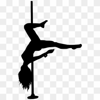 Png File Size - Pole Dancer Silhouette Free Clipart