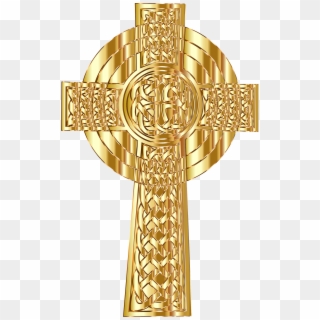 This Free Icons Png Design Of Golden Celtic Cross 2 Clipart