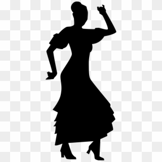 Flamenco Dancer Woman Silhouette Comments - Flamenco Dance Icon Png Clipart